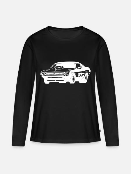Challenger - Frauen Premium Bio Langarmshirt - Schwarz