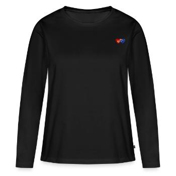 Monténégro Australie Drapeau - T-shirt manches longues Premium bio Femme - noir - Devant - Julia (174cm)