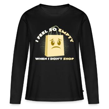 Shopping - Women's Premium Organic Long Sleeve Shirt - black - Front - Julia (174cm)