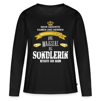 Magne Sondlerin - Sondeln - Sondeurs - Or - T-shirt manches longues Premium bio Femme - noir - Devant - Julia (174cm)