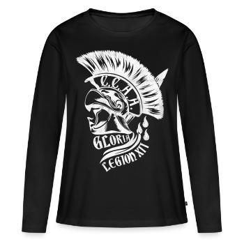 Romains de Cologne - T-shirt manches longues Premium bio Femme - noir - Devant - Julia (174cm)