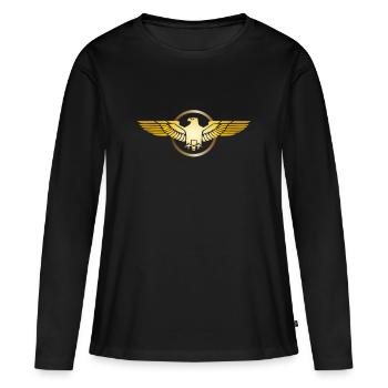 Eagle Golden Eagle Osprey White-tailed Eagle Bird of Prey - Women's Premium Organic Long Sleeve Shirt - black - Front - Julia (174cm)