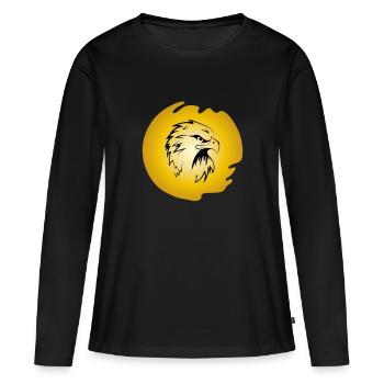Aigle de l’aigle de poisson aigle de mer Aigle de proie - T-shirt manches longues Premium bio Femme - noir - Devant - Julia (174cm)