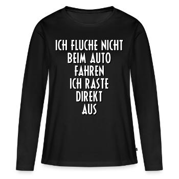 Désengager les dictons de moteur de voiture cadeau idée cadeau - T-shirt manches longues Premium bio Femme - noir - Devant - Julia (174cm)
