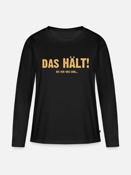 Lustige Sprüche, Geschenk zB Geburtstag, Klempner - Frauen Premium Bio Langarmshirt - Schwarz