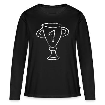 First place Award Ceremony Gold Bronze silver - Women's Premium Organic Long Sleeve Shirt - black - Front - Julia (174cm)