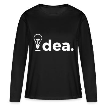 Technik - Frauen Premium Bio Langarmshirt - Schwarz - Vorne - Julia (174cm)