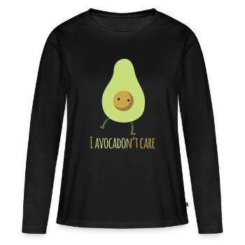 fruit - T-shirt manches longues Premium bio Femme - noir - Devant - Julia (174cm)