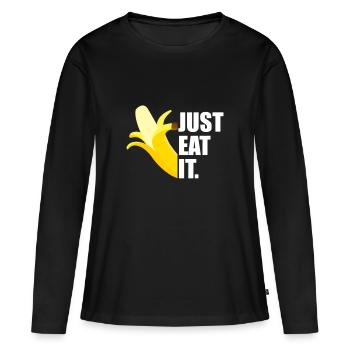 fruit - T-shirt manches longues Premium bio Femme - noir - Devant - Julia (174cm)