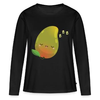 Fruit fruité cadeau - T-shirt manches longues Premium bio Femme - noir - Devant - Julia (174cm)