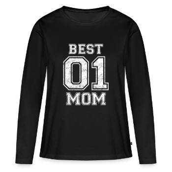 Motherhood Mother Mama - Women's Premium Organic Long Sleeve Shirt - black - Front - Julia (174cm)