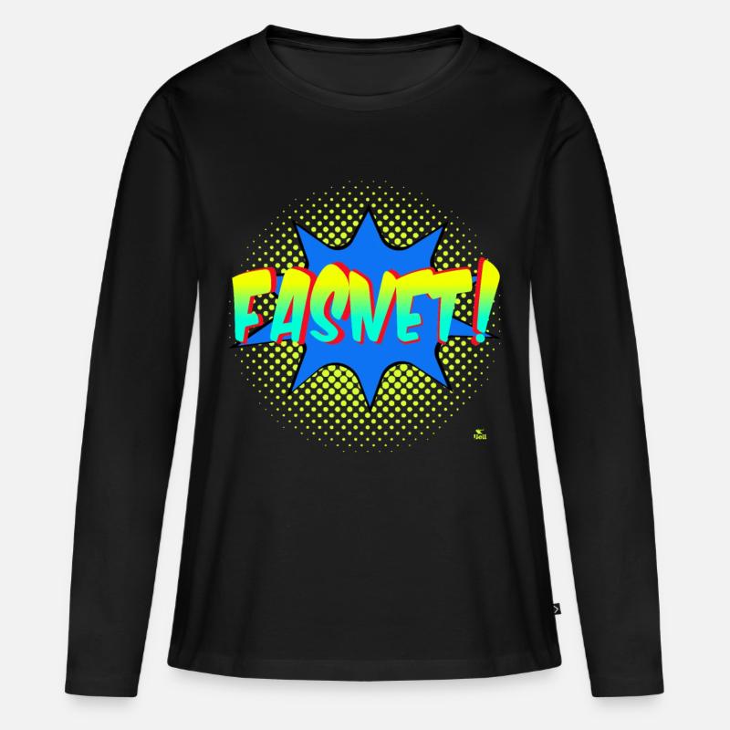 Carnival! Comic Splash - Women's Premium Organic Long Sleeve Shirt - black