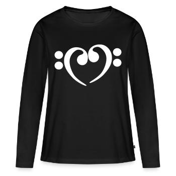 Basses musiciens basse- bassist de la musique cadeau - T-shirt manches longues Premium bio Femme - noir - Devant - Julia (174cm)