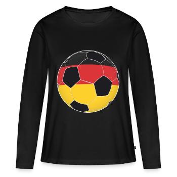 Soccer Germany national team gift - Women's Premium Organic Long Sleeve Shirt - black - Front - Julia (174cm)