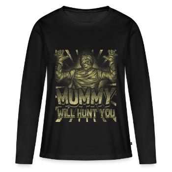 mummies - Women's Premium Organic Long Sleeve Shirt - black - Front - Julia (174cm)
