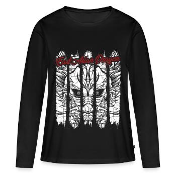 Dragon chinois - T-shirt manches longues Premium bio Femme - noir - Devant - Julia (174cm)
