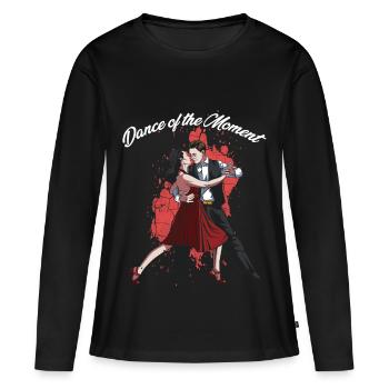 Tango Danse - T-shirt manches longues Premium bio Femme - noir - Devant - Julia (174cm)