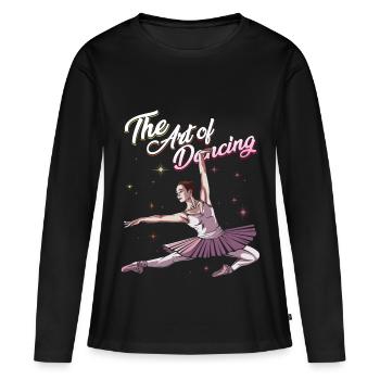 Ballet - T-shirt manches longues Premium bio Femme - noir - Devant - Julia (174cm)