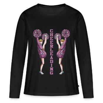 cheerleading - T-shirt manches longues Premium bio Femme - noir - Devant - Julia (174cm)