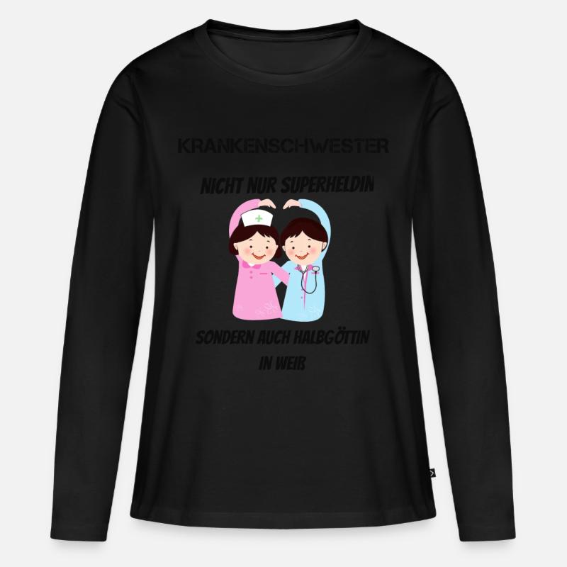 Krankenschwester - Frauen Premium Bio Langarmshirt - undefined