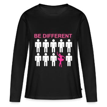 Ballett Tänzerin - Frauen Premium Bio Langarmshirt - Schwarz - Vorne - Julia (174cm)