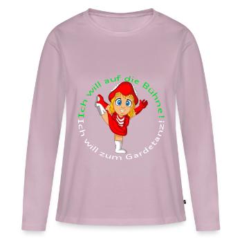 Funkenmariechen Gardetanz Geschenk - Frauen Premium Bio Langarmshirt - Altrosa - Vorne - Julia (174cm)