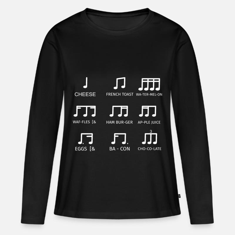 taktangabe früchte - Frauen Premium Bio Langarmshirt - Schwarz