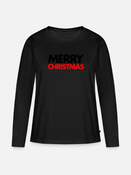 Merry Christmas - Frauen Premium Bio Langarmshirt -