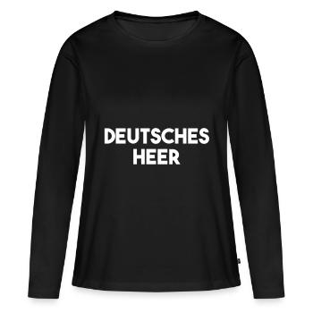 German army - Women's Premium Organic Long Sleeve Shirt - black - Front - Julia (174cm)