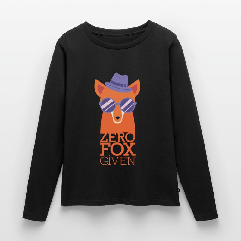 Zero Fox Given - Funny fox gift Women's Premium Organic Long Sleeve Shirt