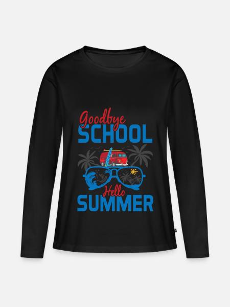 Sommerferien - Super Geschenk - Frauen Premium Bio Langarmshirt - 