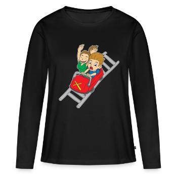 Roller Coaster Ride Theme Park Rummel Gift - Women's Premium Organic Long Sleeve Shirt - black - Front - Julia (174cm)