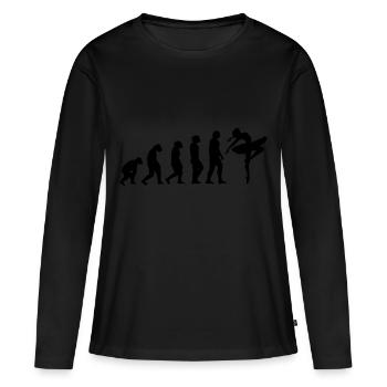 Ballett - Frauen Premium Bio Langarmshirt - Schwarz - Vorne - Julia (174cm)