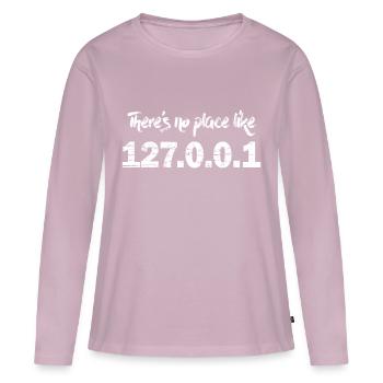 There's no place like 127.0.0.1 Admin localhost - Frauen Premium Bio Langarmshirt - Altrosa - Vorne - Julia (174cm)
