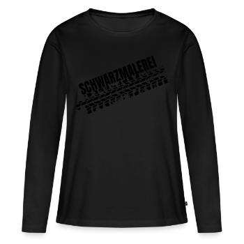 Schwarzmalerei Burnout Drift Ralley Motorsport - Frauen Premium Bio Langarmshirt - Schwarz - Vorne - Julia (174cm)