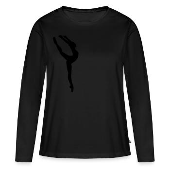 Dancer - Women's Premium Organic Long Sleeve Shirt - black - Front - Julia (174cm)