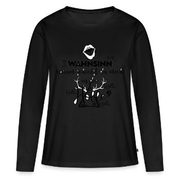 Madness why are you sending me to hell? - Women's Premium Organic Long Sleeve Shirt - black - Front - Julia (174cm)