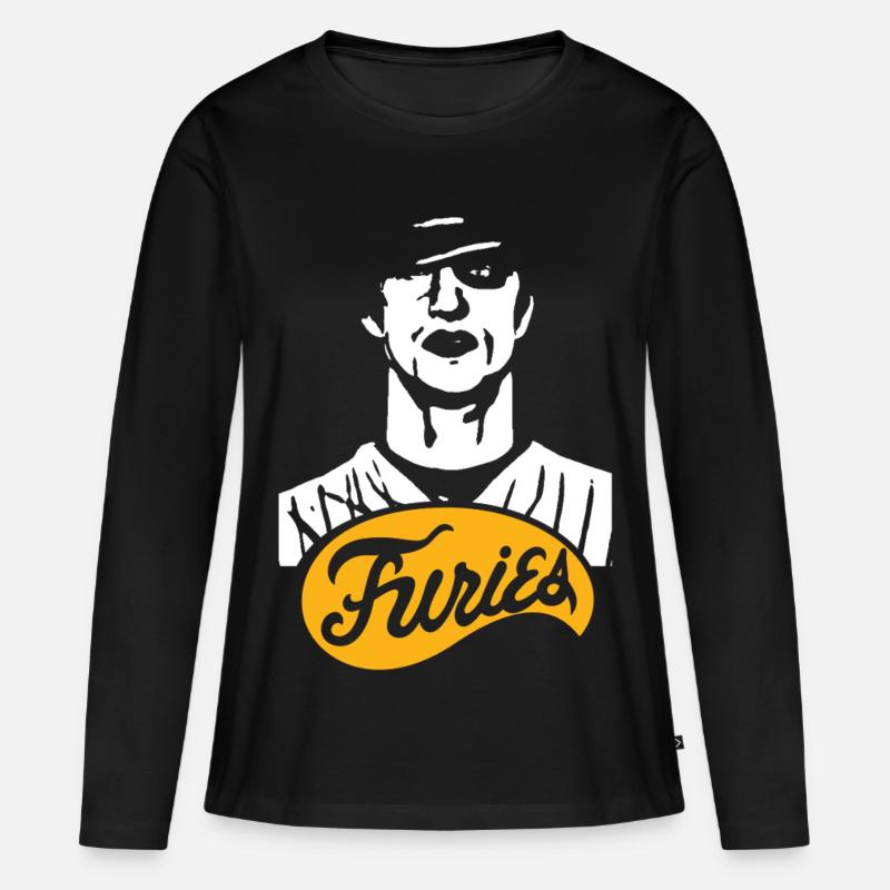 Furies-Logo Vintage - Frauen Premium Bio Langarmshirt - Schwarz