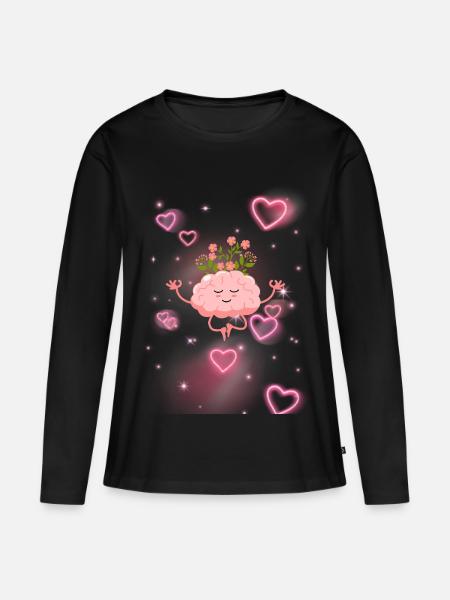 Zen-Einstellung – Wellness-Geschenk - Frauen Premium Bio Langarmshirt - Schwarz