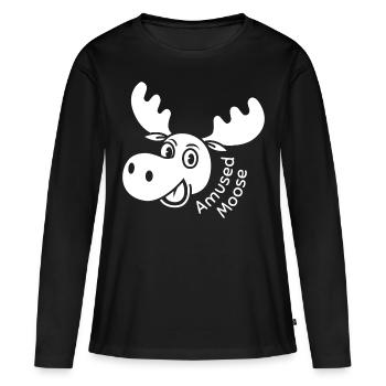 Orignal amusé - T-shirt manches longues Premium bio Femme - noir - Devant - Julia (174cm)
