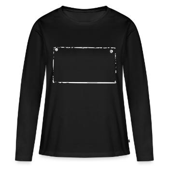 Rectangle frame - Women's Premium Organic Long Sleeve Shirt - black - Front - Julia (174cm)