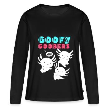 Axolotl Reptile Salamandre Aquarium Kawaii Lurch - T-shirt manches longues Premium bio Femme - noir - Devant - Julia (174cm)