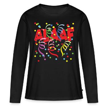 Carnaval Koelle Alaaf - T-shirt manches longues Premium bio Femme - noir - Devant - Julia (174cm)