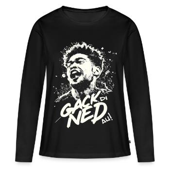 Dialect gack di ned au - T-shirt manches longues Premium bio Femme - noir - Devant - Julia (174cm)