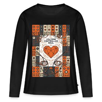 Tension-controlled soul. Synth - Women's Premium Organic Long Sleeve Shirt - black - Front - Julia (174cm)