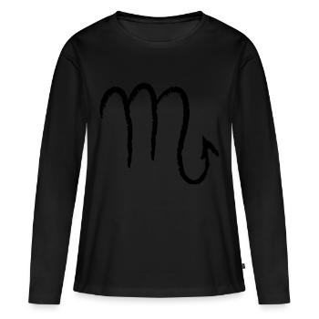 Scorpion du zodiaque - Scorpion - T-shirt manches longues Premium bio Femme - noir - Devant - Julia (174cm)