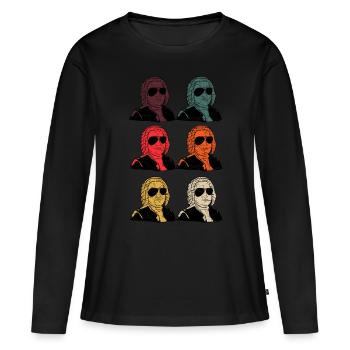 Retour Compositeur de musique classique - T-shirt manches longues Premium bio Femme - noir - Devant - Julia (174cm)