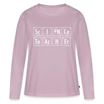 Science STEM Teacher - Women's Premium Organic Long Sleeve Shirt - dusky pink - Front - Julia (174cm)