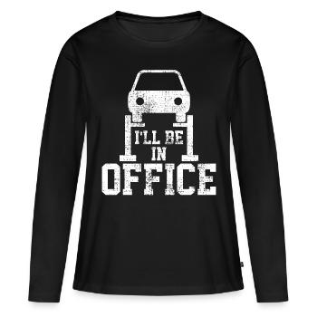 Auto mechanic workshop - Women's Premium Organic Long Sleeve Shirt - black - Front - Julia (174cm)