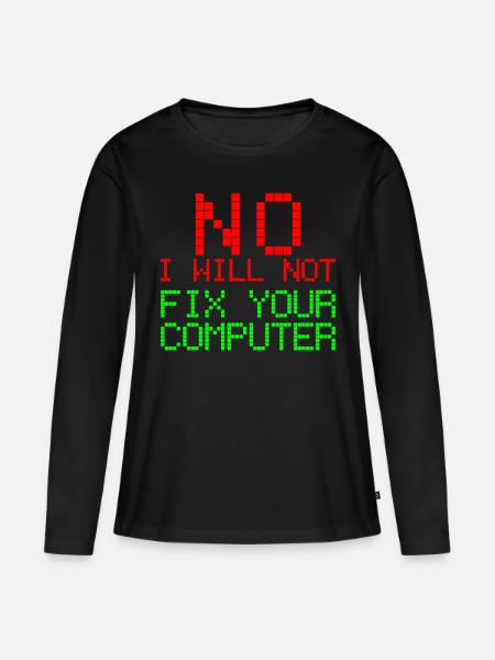Informatik Software Engineer Programmer Code - Frauen Premium Bio Langarmshirt - Schwarz